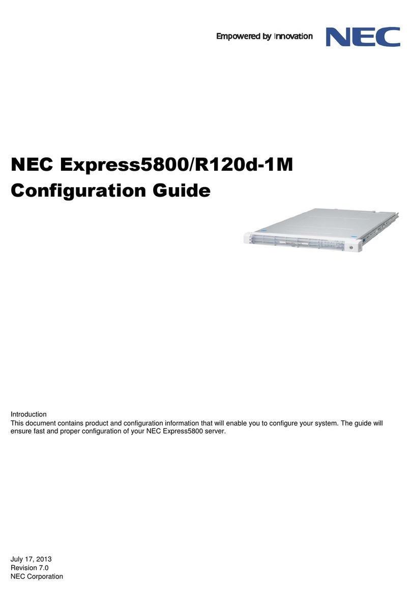 NEC Express5800/R120d-1M User manual