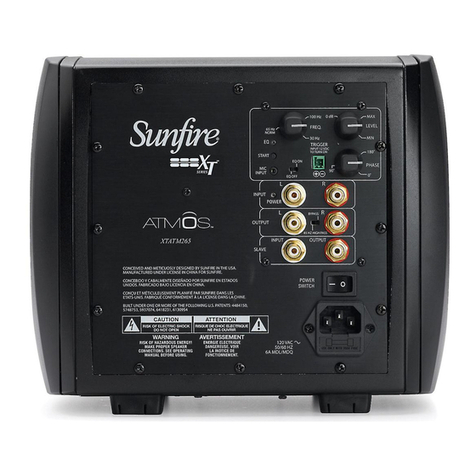 Sunfire Atmos XTATM265 User manual