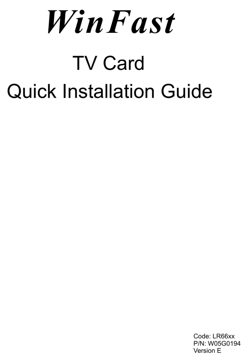 Leadtek W05G0194 Quick installation guide Leadtek W05G0194 Quick installation guide
