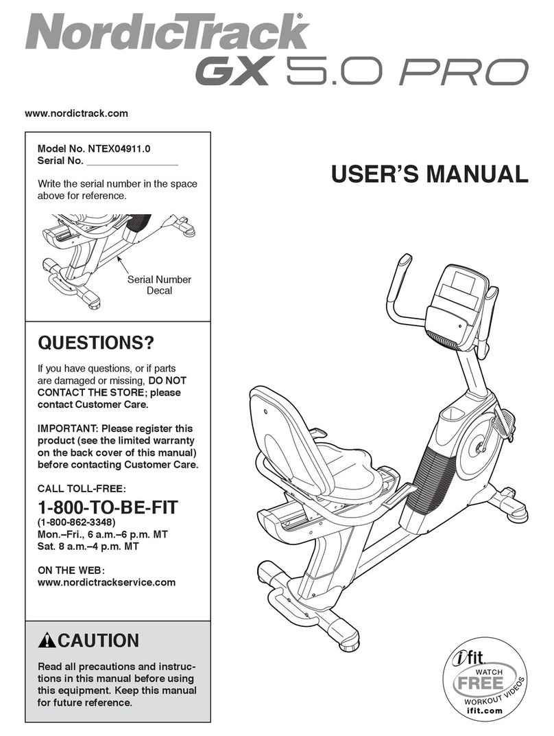 NordicTrack NTEX04911.0 user manual