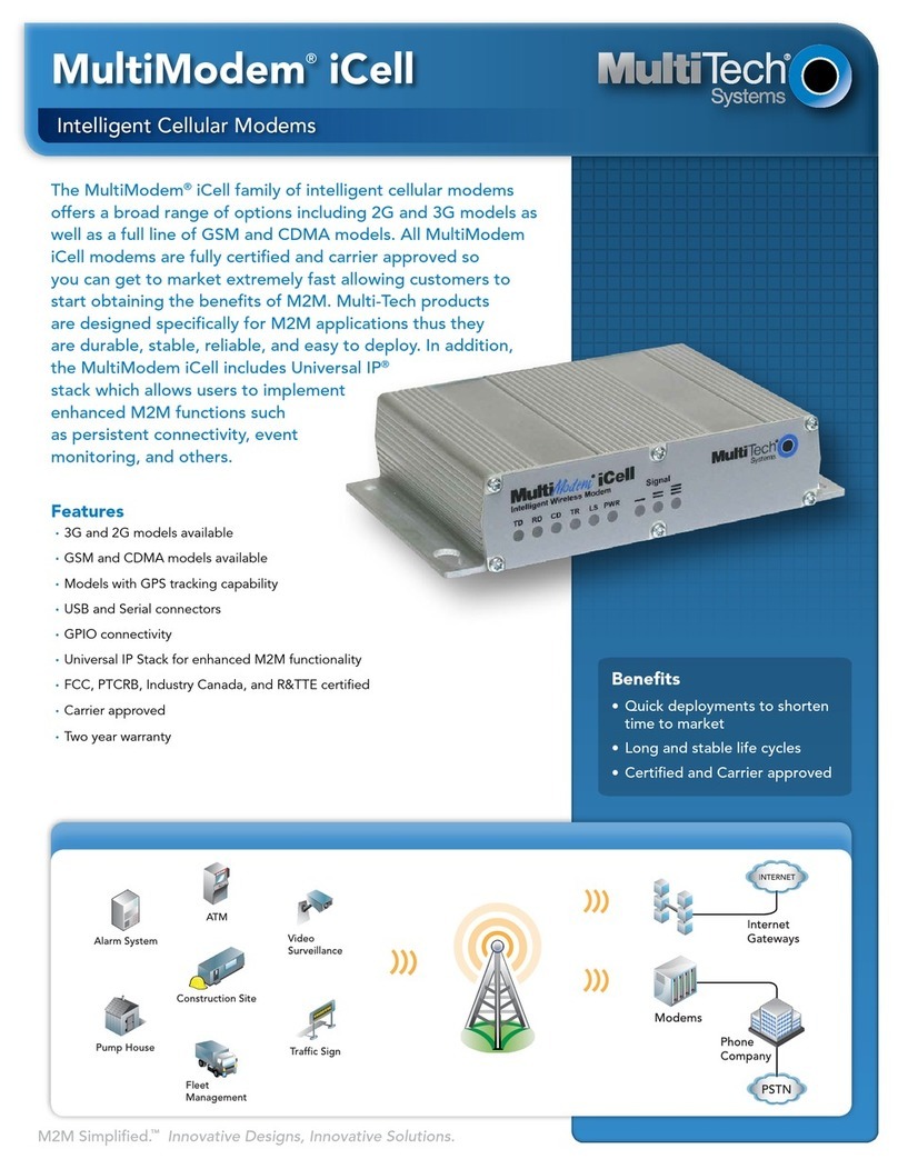 Multitech MultiModem iCell MTCMR-E1 User manual