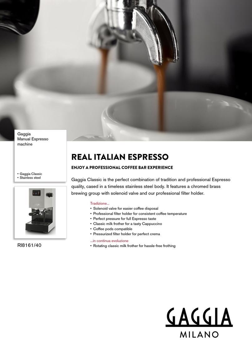 Gaggia RI8161/40 User manual