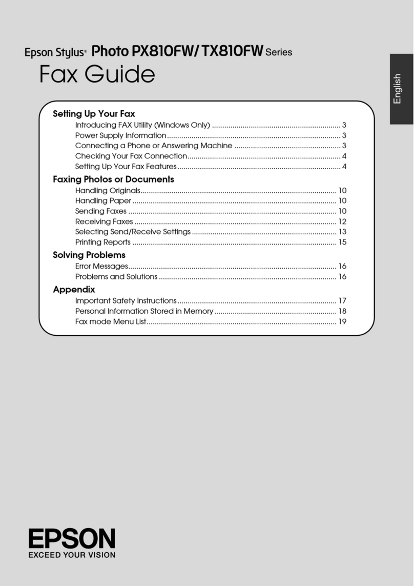 Epson Stylus PX810FW SERIES Installation and maintenance instructions