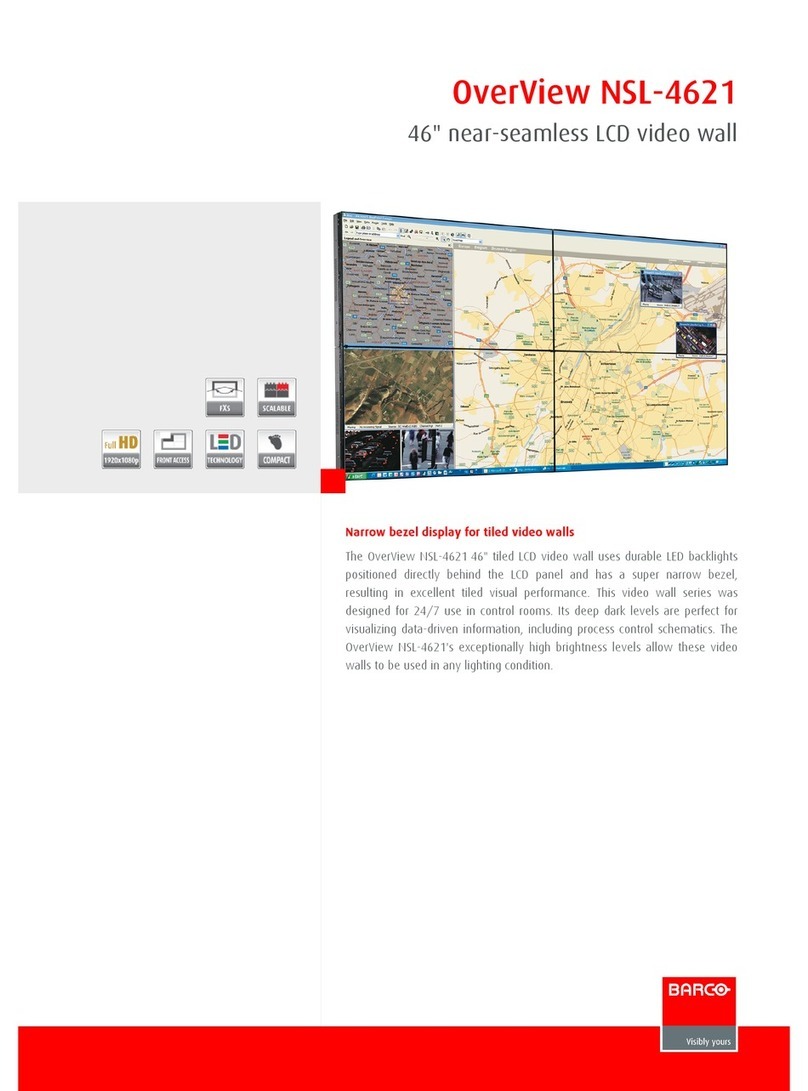 Barco OverView NSL­-4621 User manual