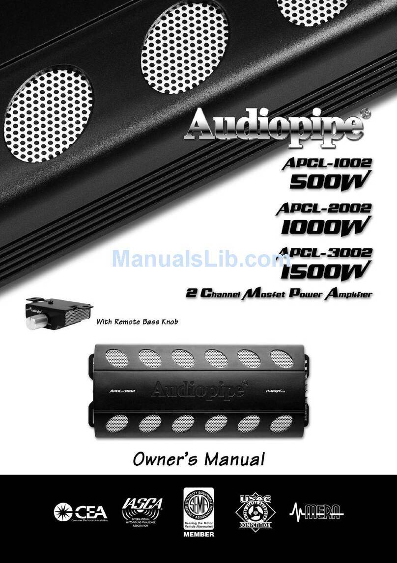Audiopipe APCL-1002 500W User manual