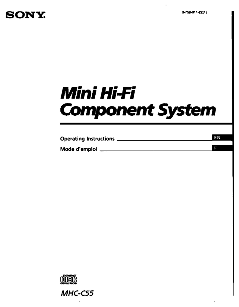 Sony MHC-C55 operating instructions