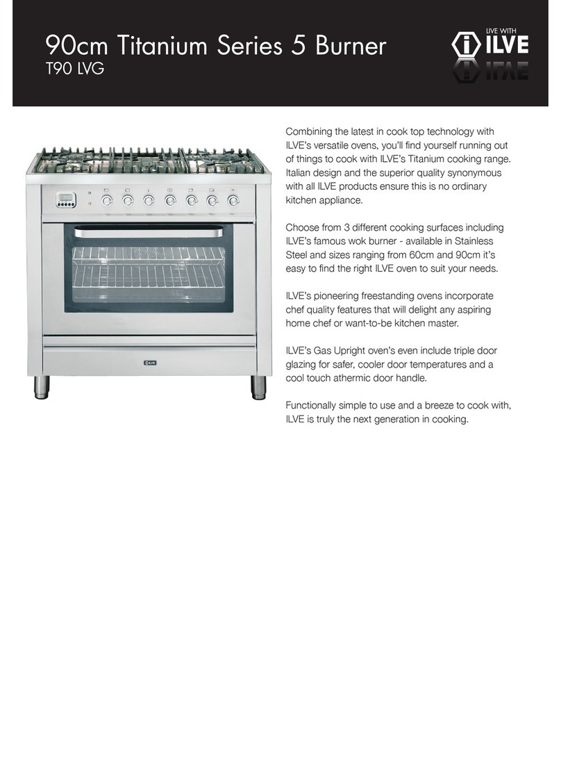 ILVE T90 LVG Specifications