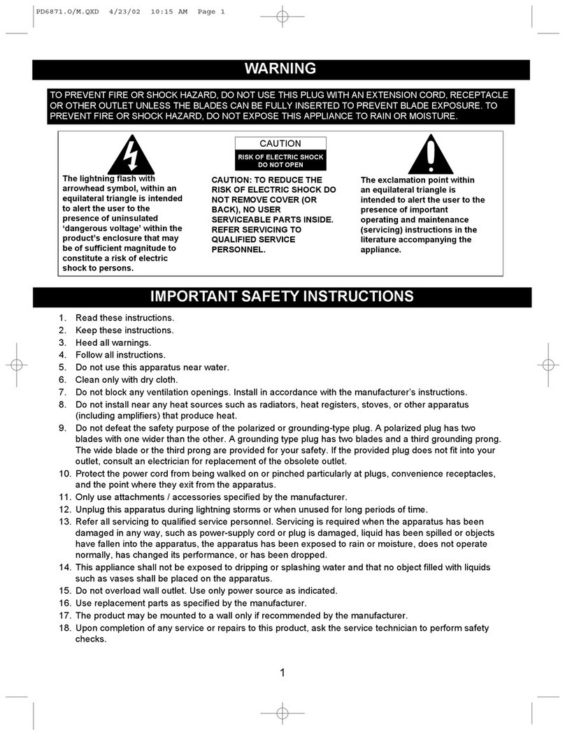 Emerson PD6871 owner's manual