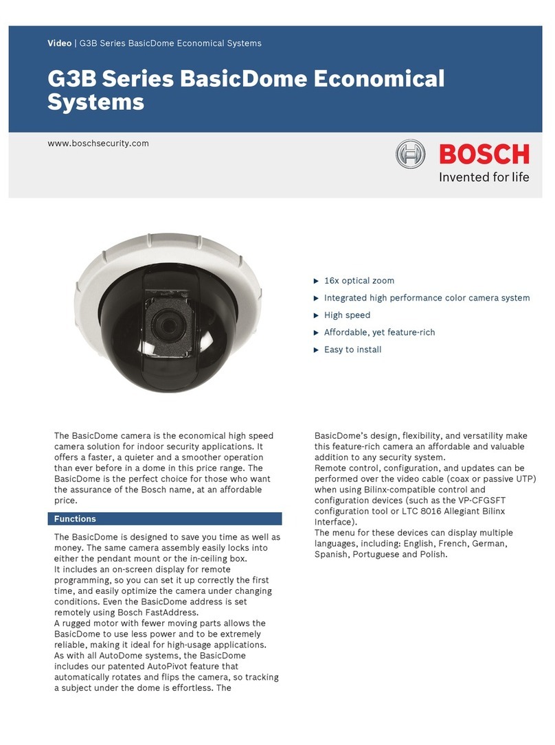 Bosch BasicDome G3B Series User manual