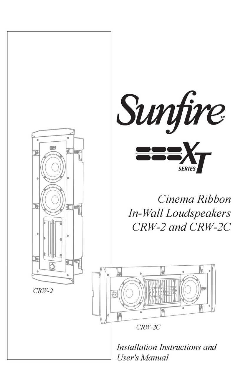 Sunfire CRW-2 Installation instructions and user manual