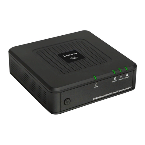 Linksys WGA600N - Wireless-N Gaming Adapter Bridge User manual Linksys WGA600N - Wireless-N Gaming Adapter Bridge User manual