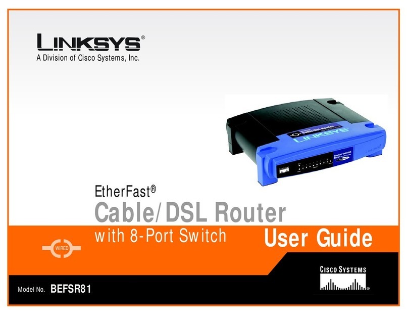 Linksys BEFSR81 - EtherFast Cable/DSL Router user guide