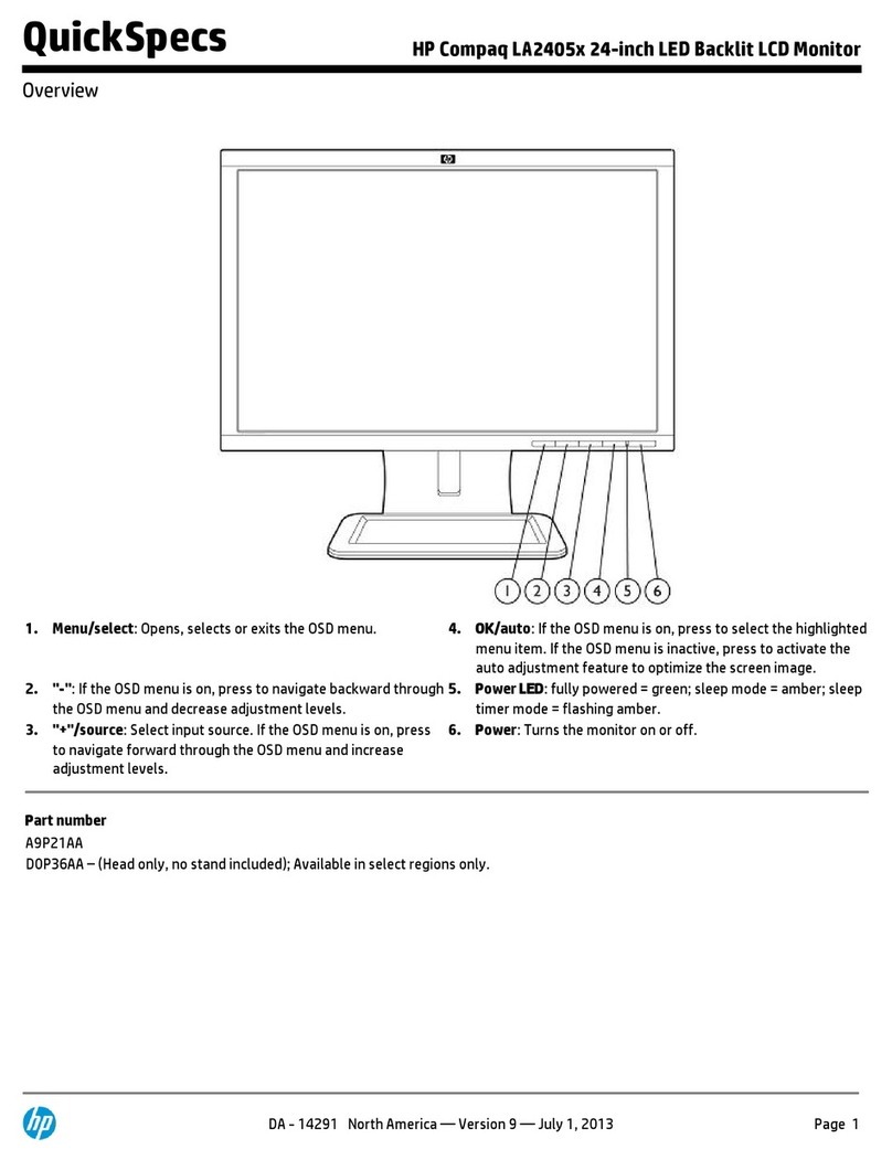 HP Compaq LA2405x User manual