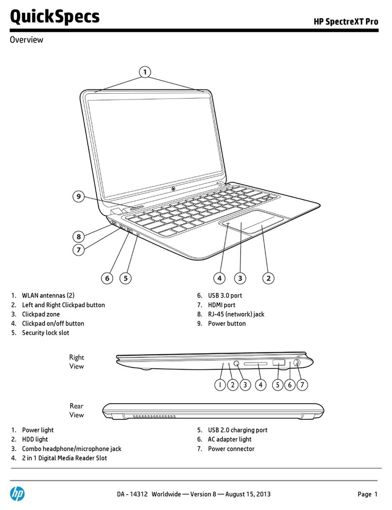 HP SpectreXT Pro User manual