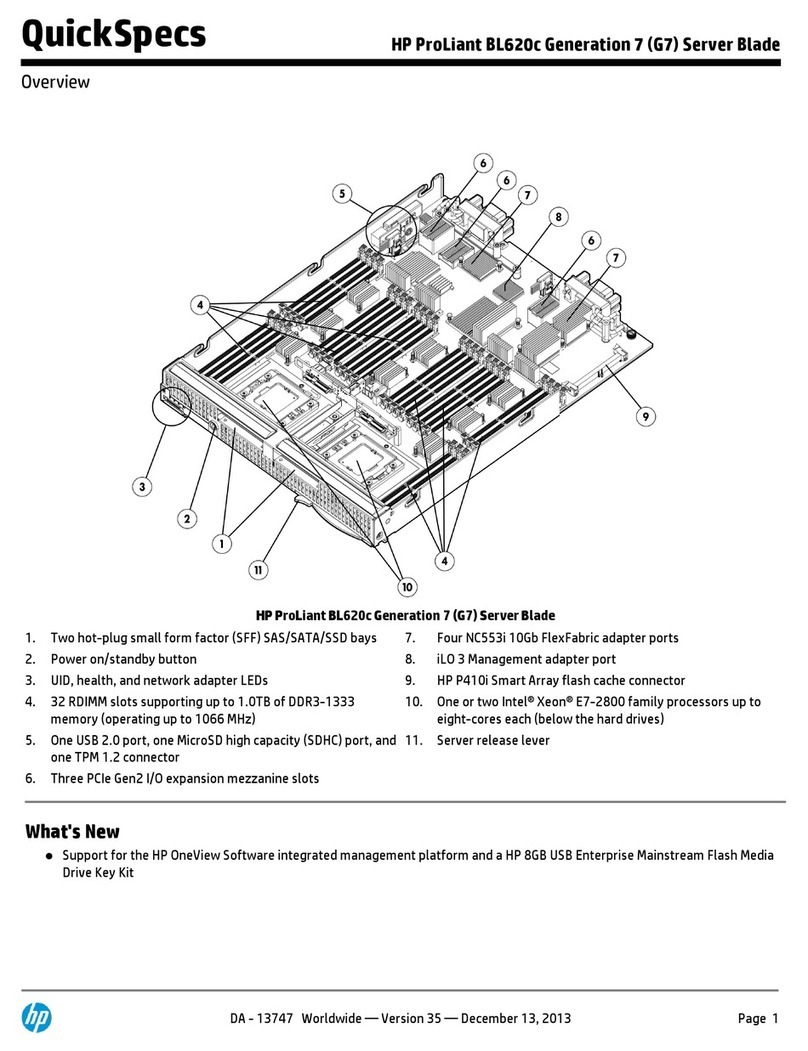 HP ProLiant BL620c specification