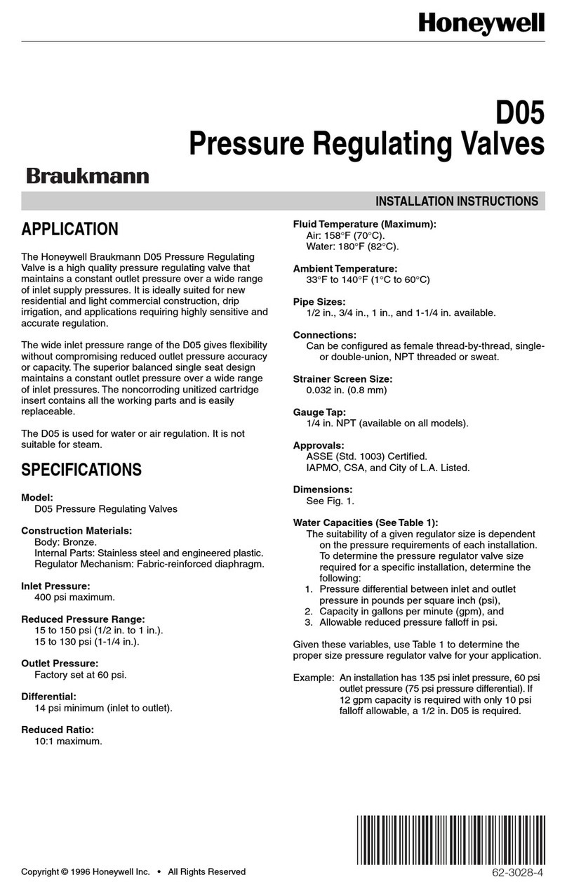 Honeywell Braukmann D05 User manual