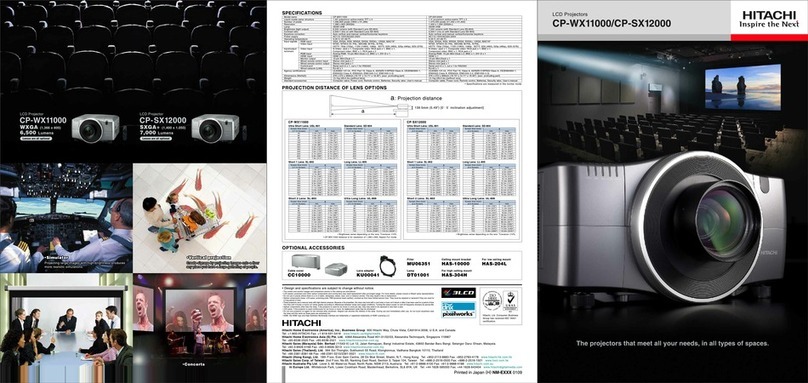 Hitachi CP-WX11000 User manual