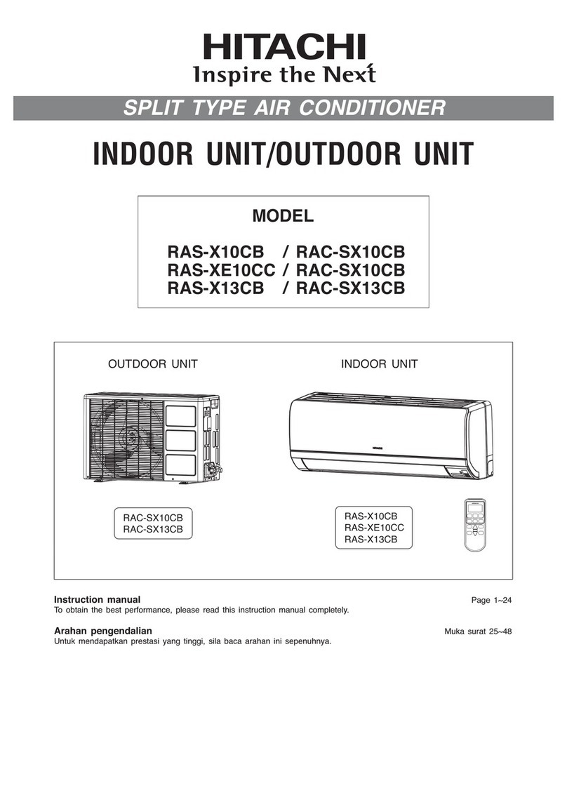 Hitachi RAS-X10CB instruction manual
