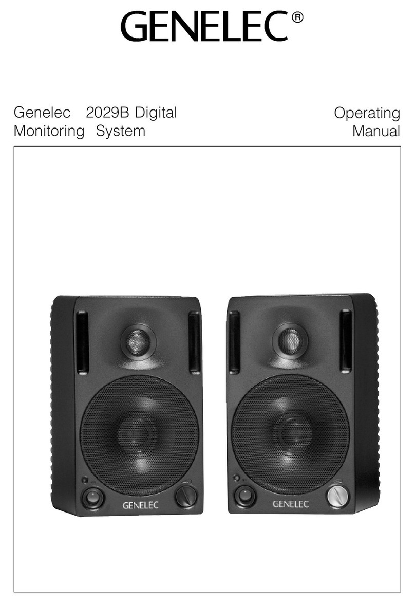 Genelec 2029B operating manual
