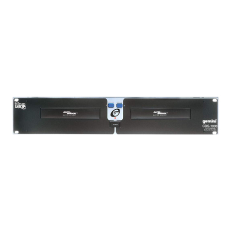 Gemini CDS-1000 User manual