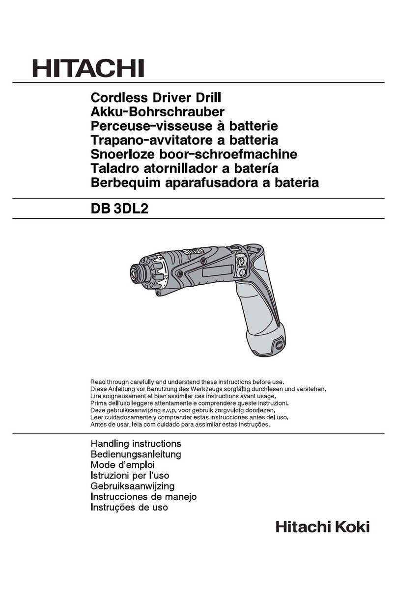 Hitachi DB3DL2 Handling instructions