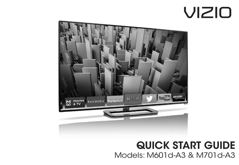 Vizio M601d-A3 quick start guide