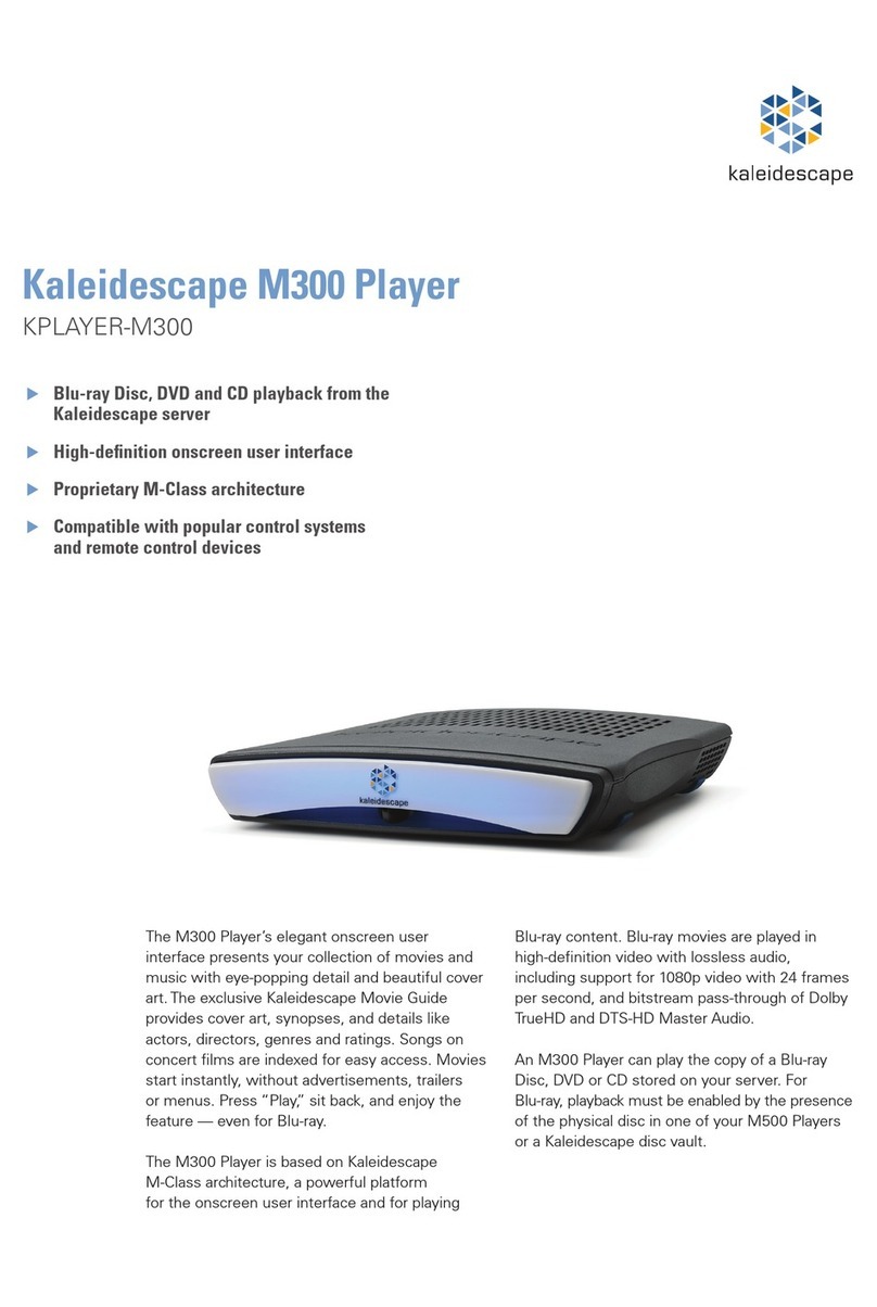 Kaleidescape M300 Specifications