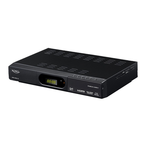 Xoro HRS 8600 CI user manual