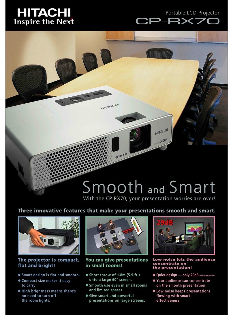Hitachi CP-RX70 Specifications