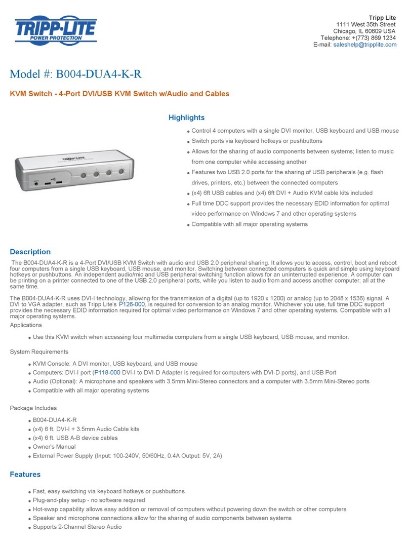 Tripp Lite B004-DUA4-K-R User manual