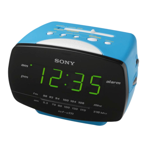 Sony Dream Machine ICF-C111 Specifications