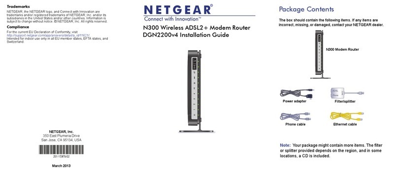 NETGEAR N300 DGN2200v4 User manual