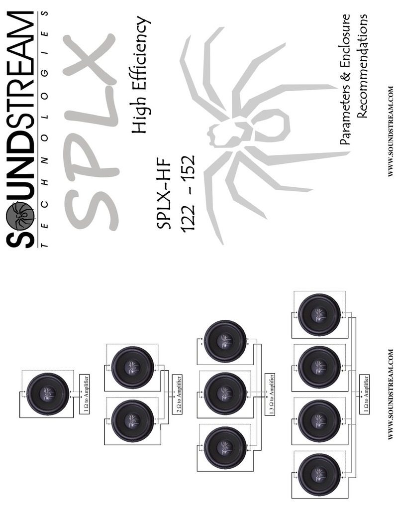 Soundstream SPLX-HF Operating instructions Soundstream SPLX-HF Operating instructions