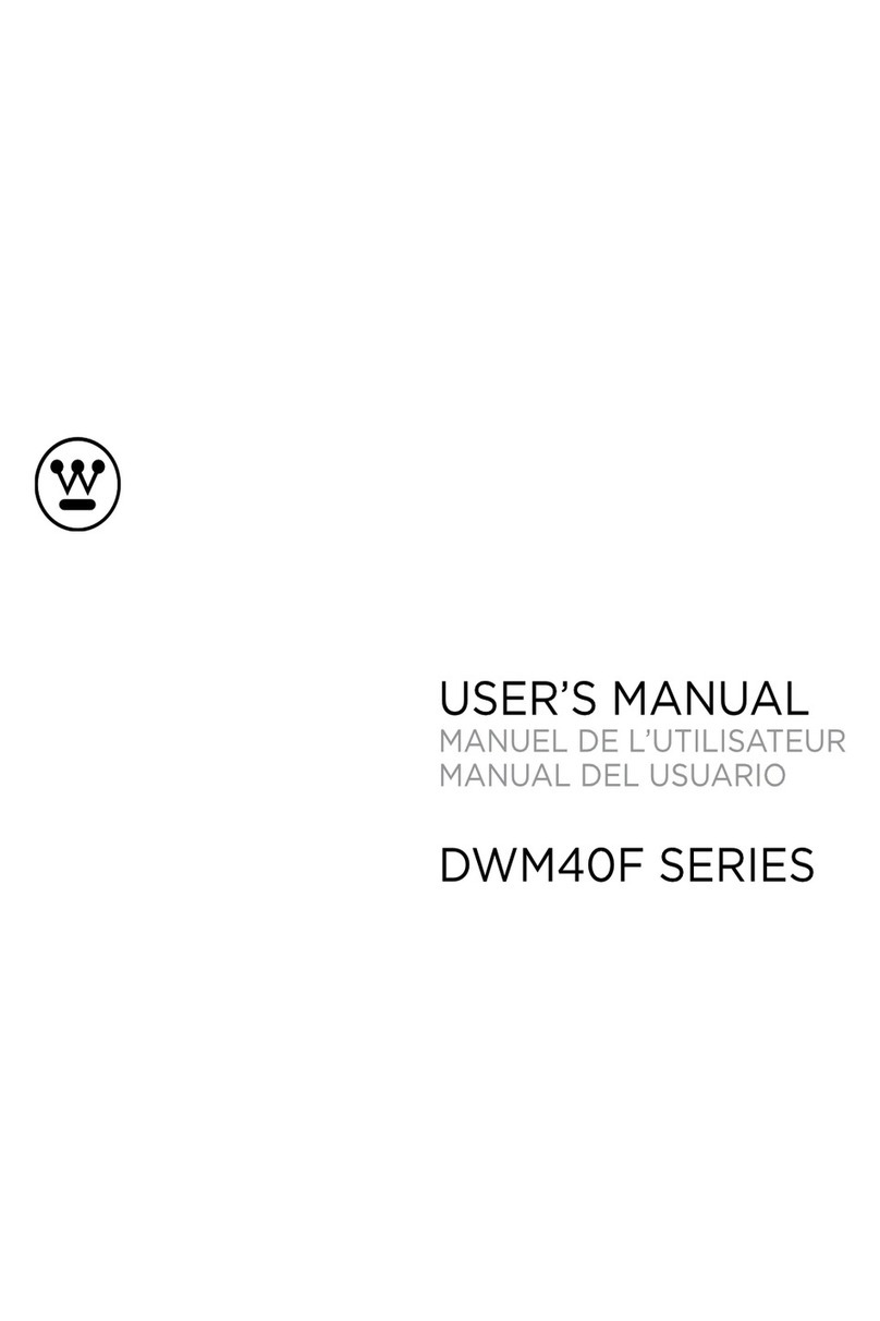 Westinghouse DWM40F Series User manual