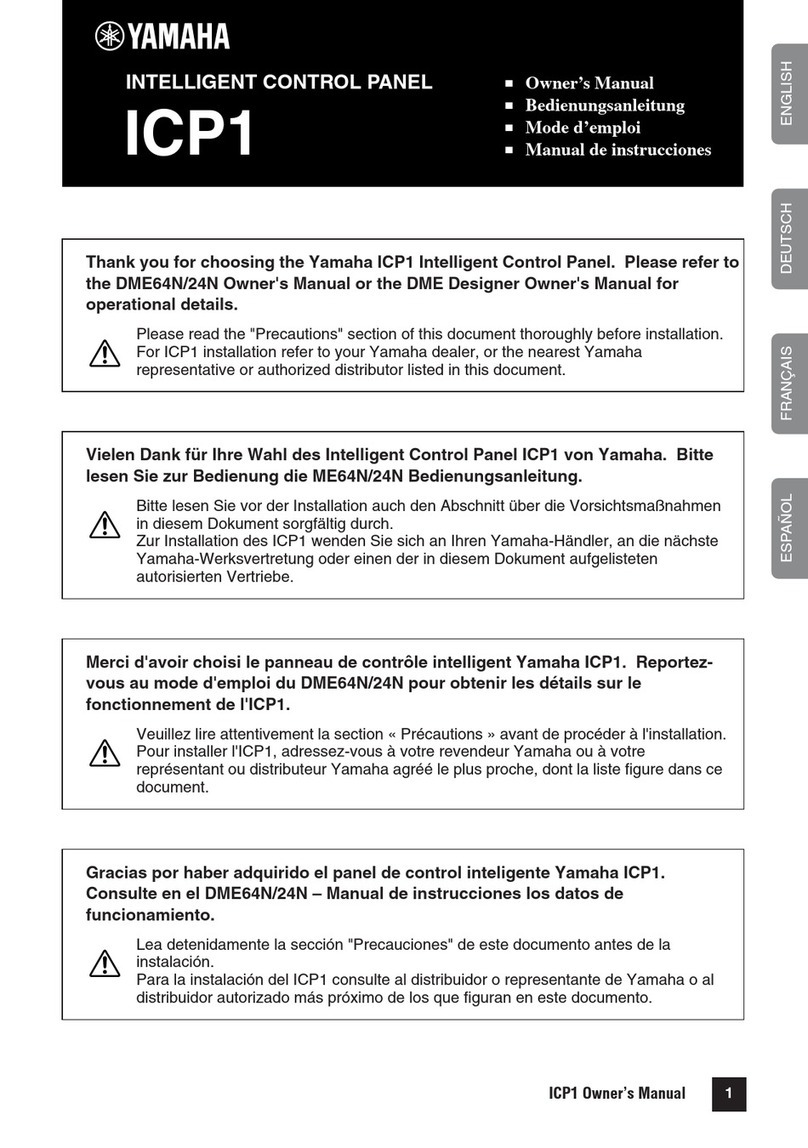 Yamaha ICP1 owner's manual
