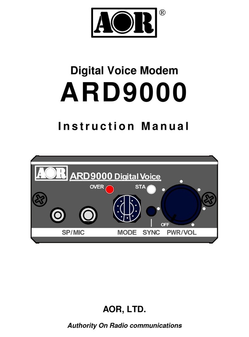 AOR ARD9000 instruction manual