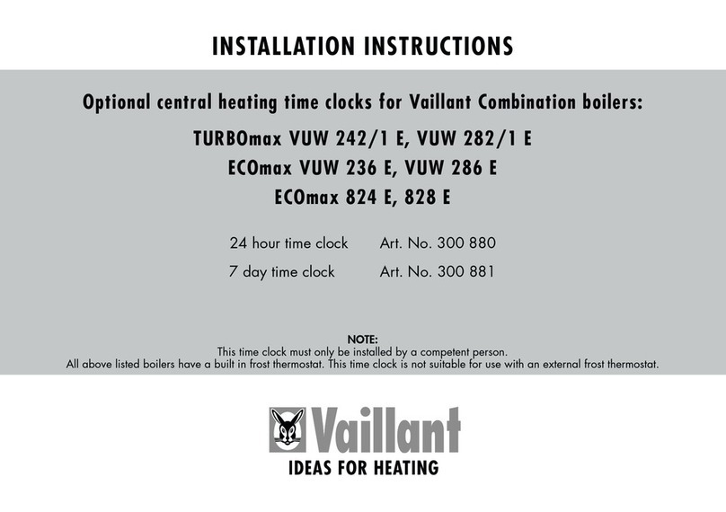 Vaillant ECOmax VUW 286 E installation instructions