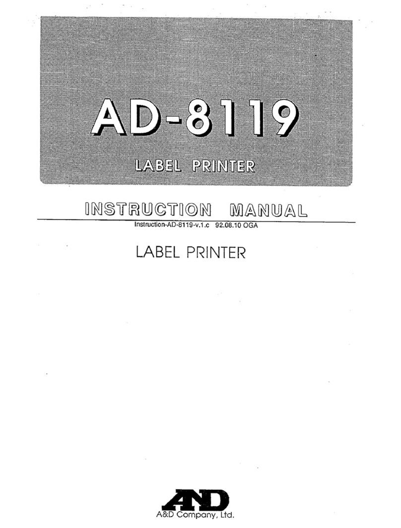 A&D AD-8119 User manual
