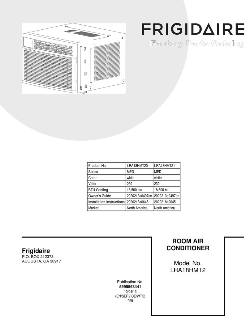 Frigidaire LRA18HMT20 Instruction Manual Frigidaire LRA18HMT20 Instruction Manual