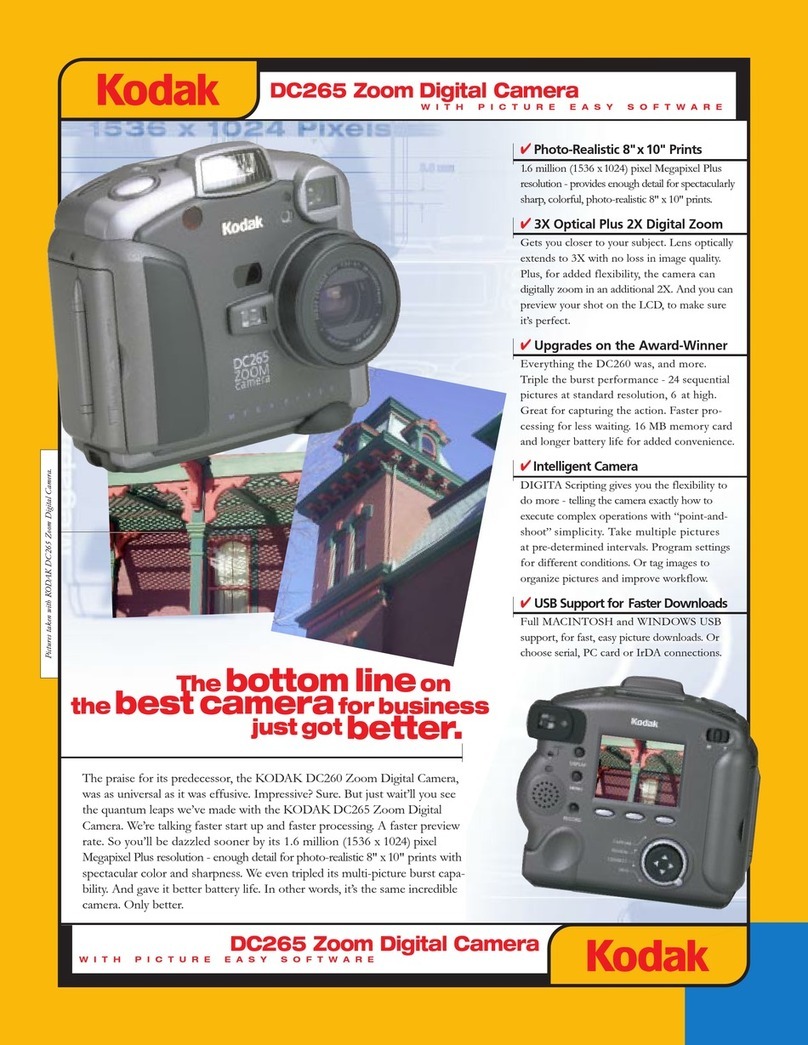 Kodak DC265 User manual Kodak DC265 User manual