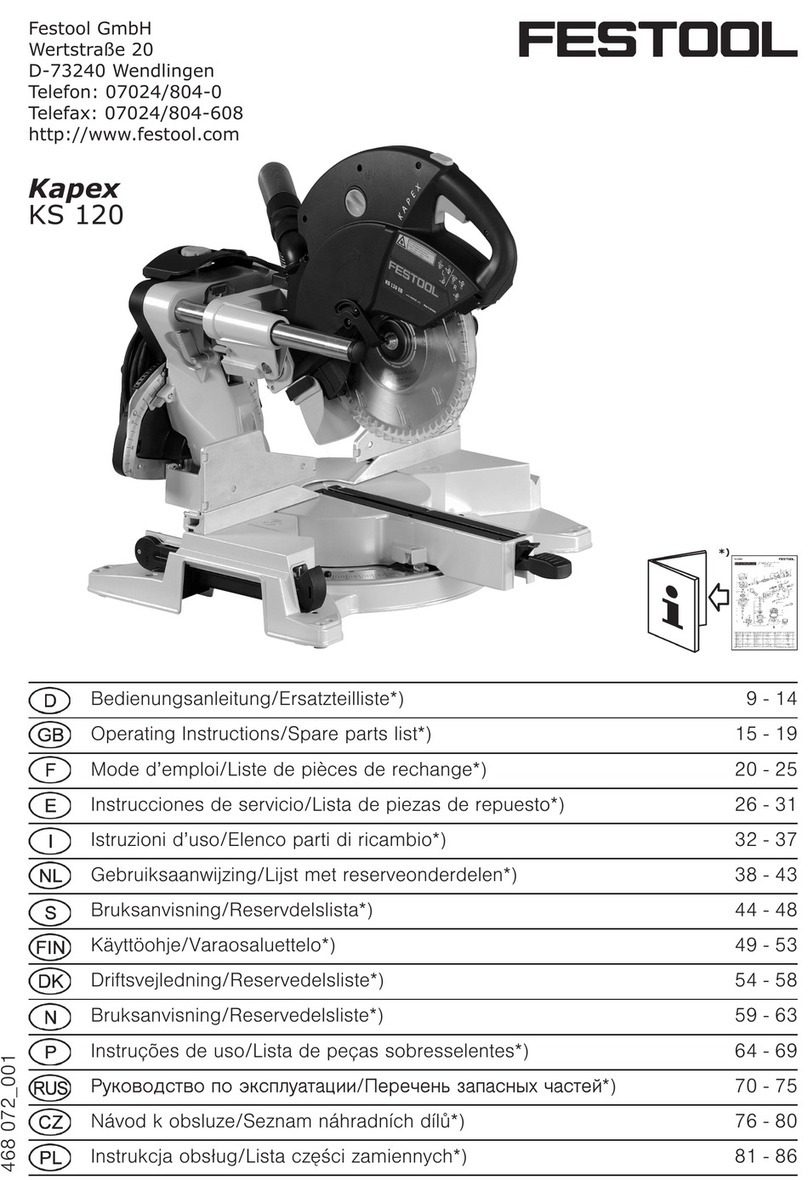 Axminster KS 120 E User manual
