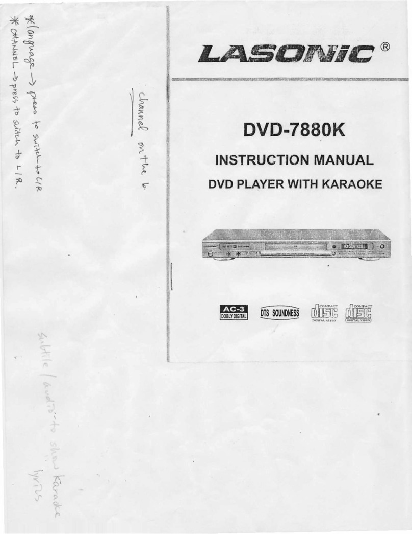 Lasonic DVD-7880K User manual