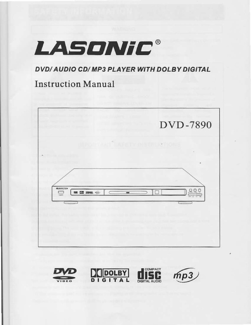 Lasonic DVD-7890 instruction manual