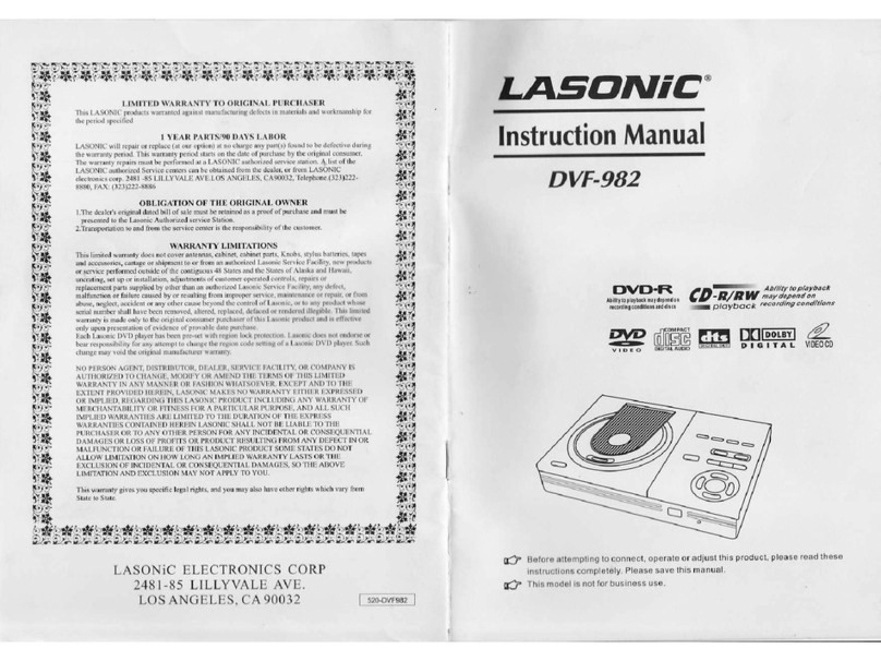 Lasonic DVF-982 User manual