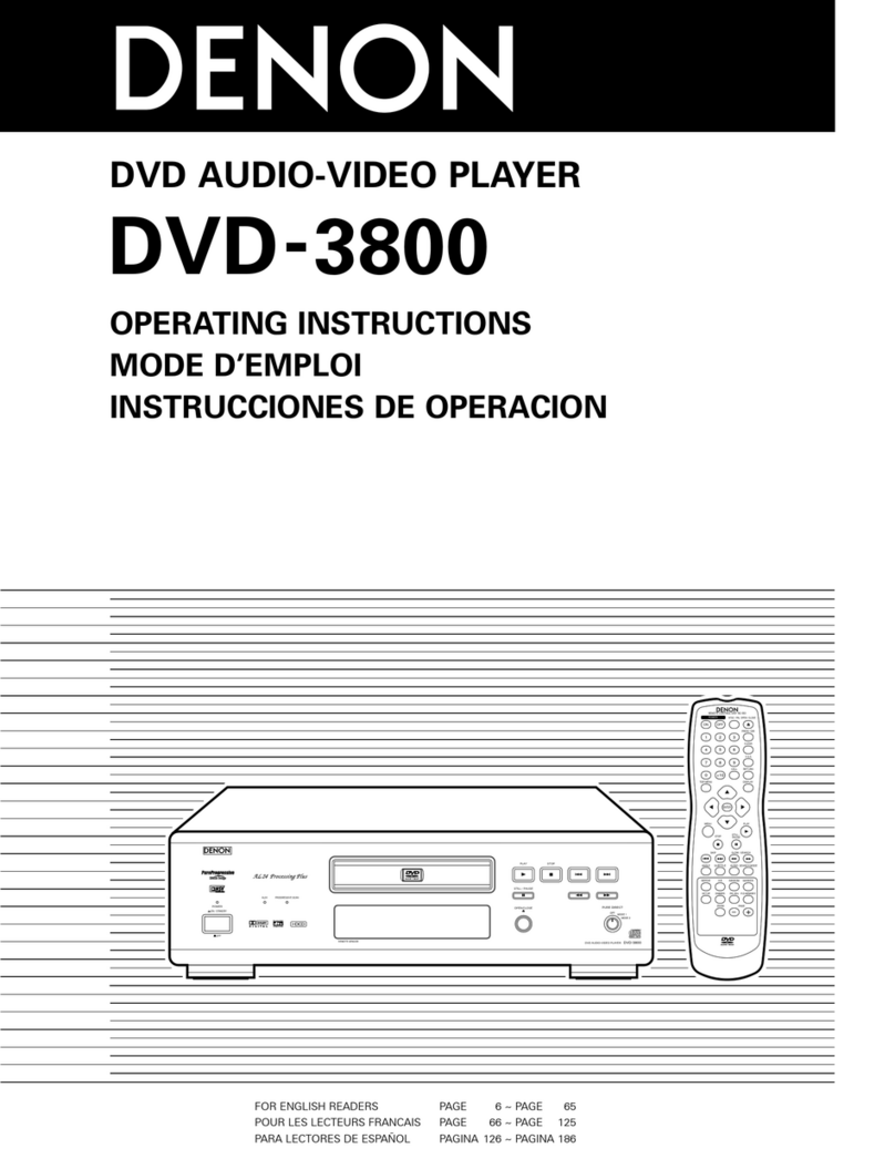 Denon DVD-3800 User manual