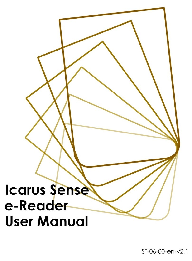 Icarus Sense e-Reader User manual Icarus Sense e-Reader User manual