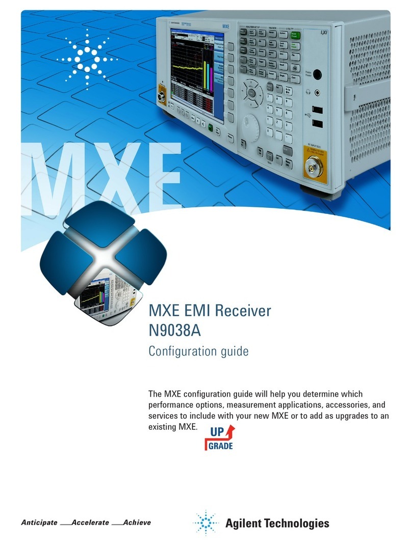 Agilent Technologies MXE EMI Receiver N9038A User manual Agilent Technologies MXE EMI Receiver N9038A User manual