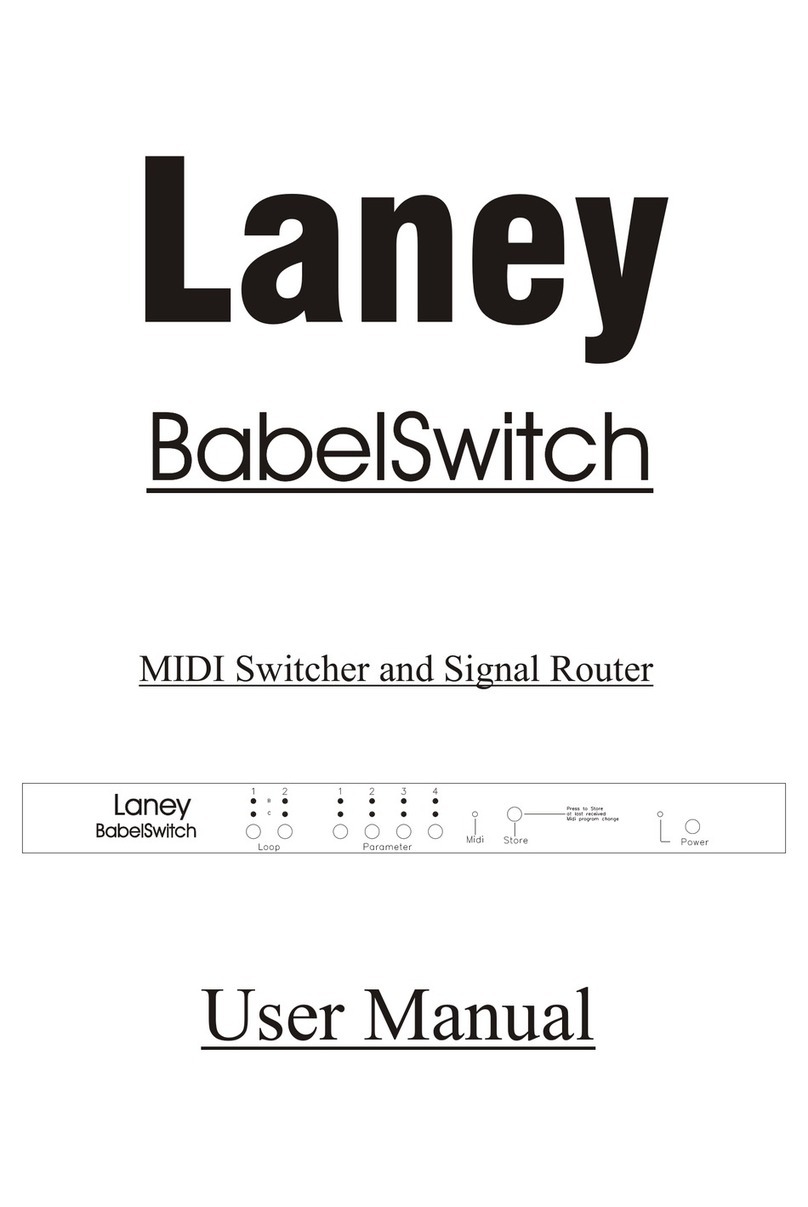 Laney BABELSWITCH user manual