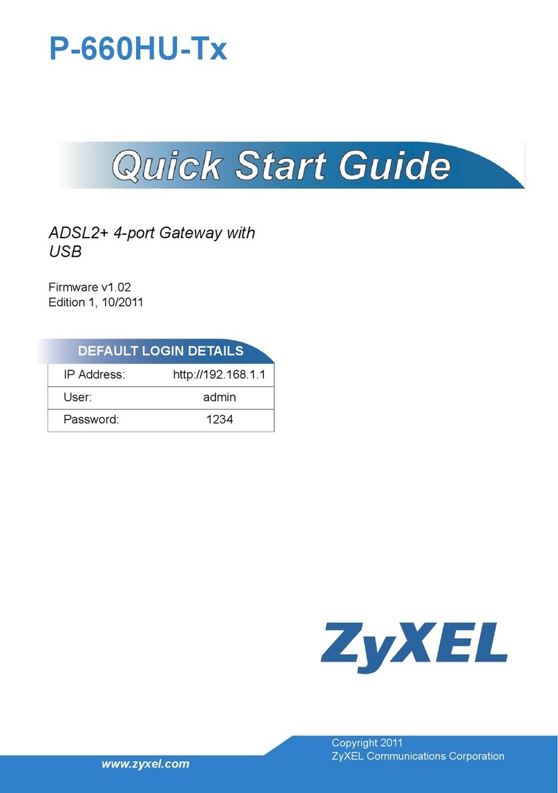 ZyXEL Communications P-660HU-Tx Operator's manual ZyXEL Communications P-660HU-Tx Operator's manual