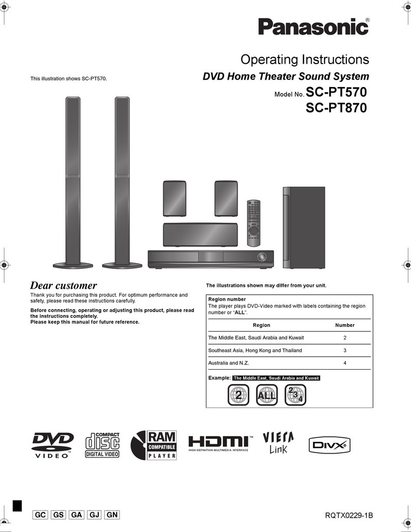 Panasonic SC-PT570 User manual